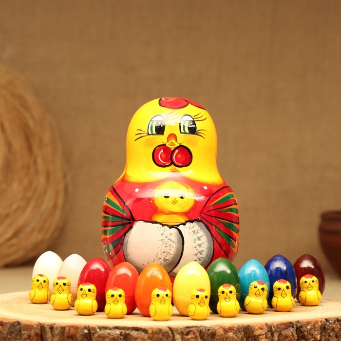 Набор для развития логики «Курочка», 21 предмет, 11х17 см