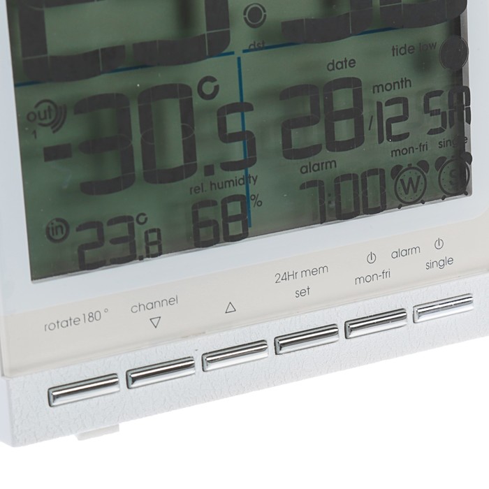 Часы RST 32764, проекционные, цвет слоновая кость