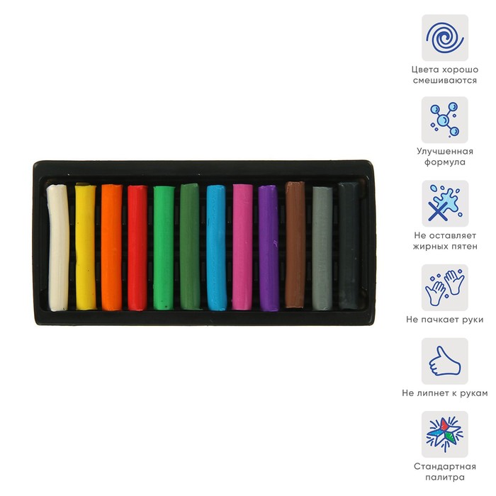 Пластилин 12 цветов 140г BIC Kids