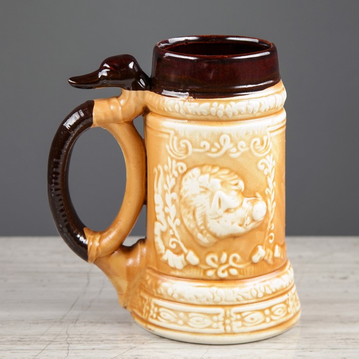 Пивной бокал" Охота", шамот