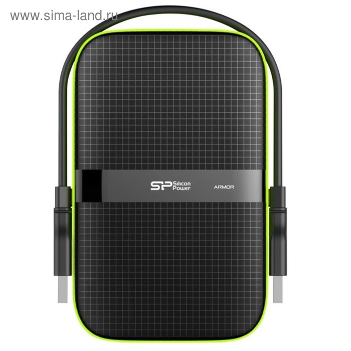 фото Внешний жесткий диск silicon power usb 3.0 1 тб a60 sp010тбphda60s3k armor 2.5", черный