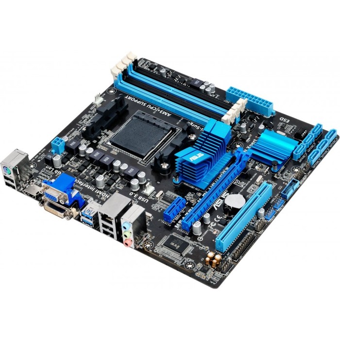 Материнская плата Asus M5A78L-M PLUS/USB3, Soc-AM3+, AMD 760G, 4xDDR3, mATX, Ret