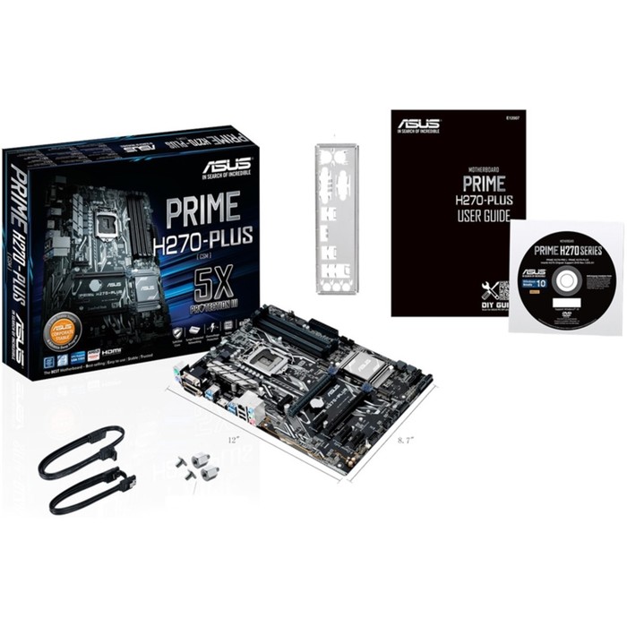 Материнская плата Asus PRIME H270-PLUS, Soc-1151, Intel H270, 4xDDR4, ATX, Ret