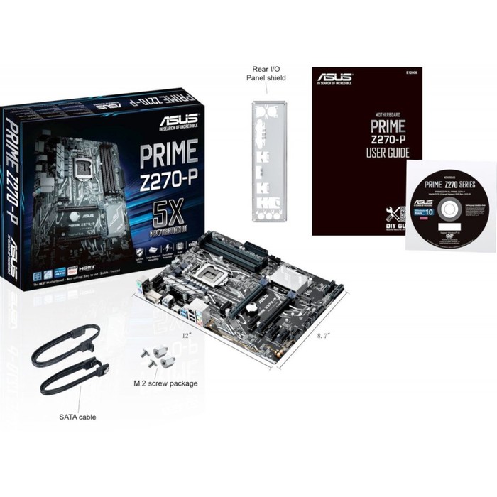 Материнская плата Asus PRIME Z270-P, Soc-1151, Intel Z270, 4xDDR4, ATX, Ret