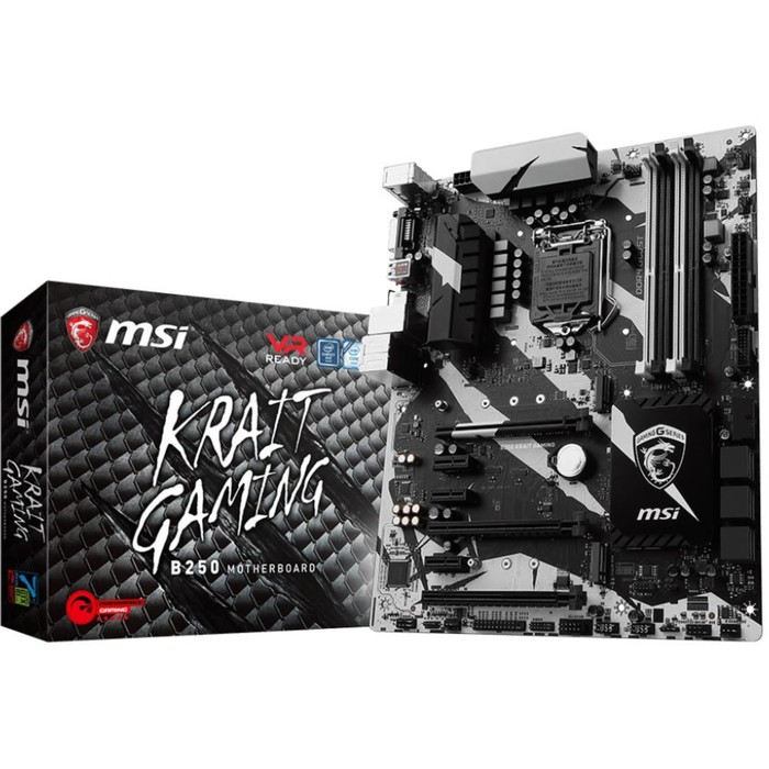 Материнская плата MSI B250 KRAIT GAMING, Soc-1151, Intel B250, 4xDDR4, ATX, Ret