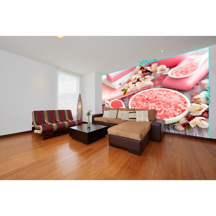 Фотообои «Розовая соль» (из 3-х листов), 2,7х3,15 м
