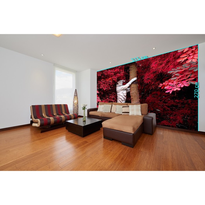 Фотообои «Белый тигр» (из 3-х листов), 2,7х3,15 м