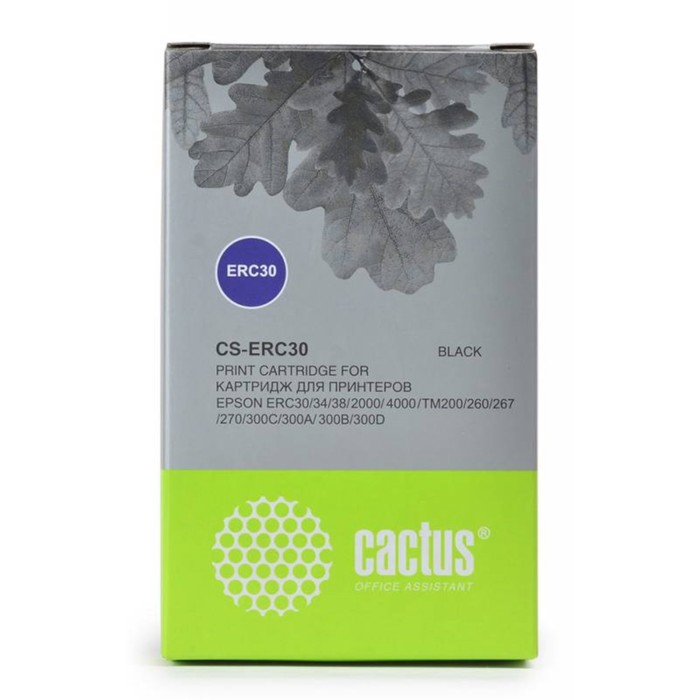 Картридж ленточный Cactus CS-ERC30 черный для Epson ERC 30/34/38 цена и фото
