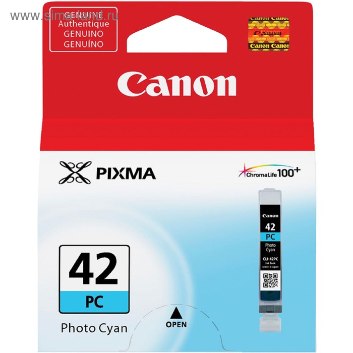 Картридж струйный Canon CLI-42PC 6388B001 фото голубой для Canon PRO-100 (60стр.) цена и фото