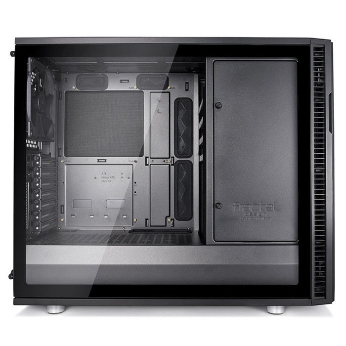 Корпус Fractal Design Define R6 Blackout Edition TG, без БП, ATX, черный
