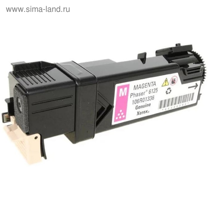 

Тонер Картридж Xerox 106R01336 пурпурный для Xerox Ph 6125 (1000стр.)