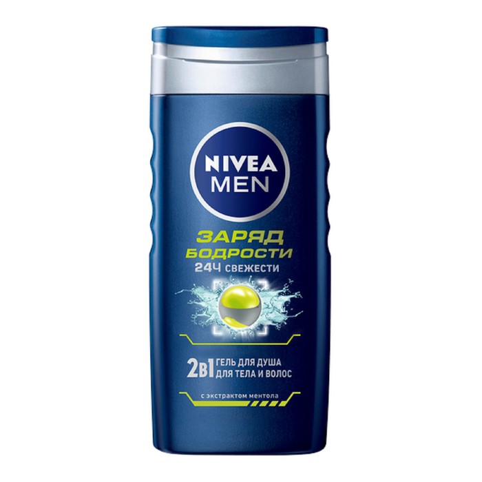 Гель для душа Nivea for men Заряд бодрости, 250 мл