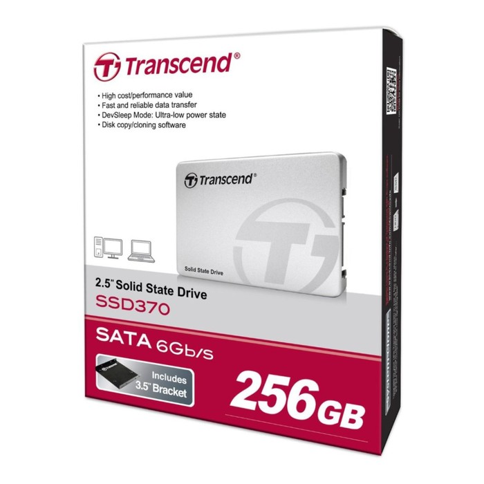 SSD накопитель Transcend 256Gb (TS256GSSD370S) SATA-III