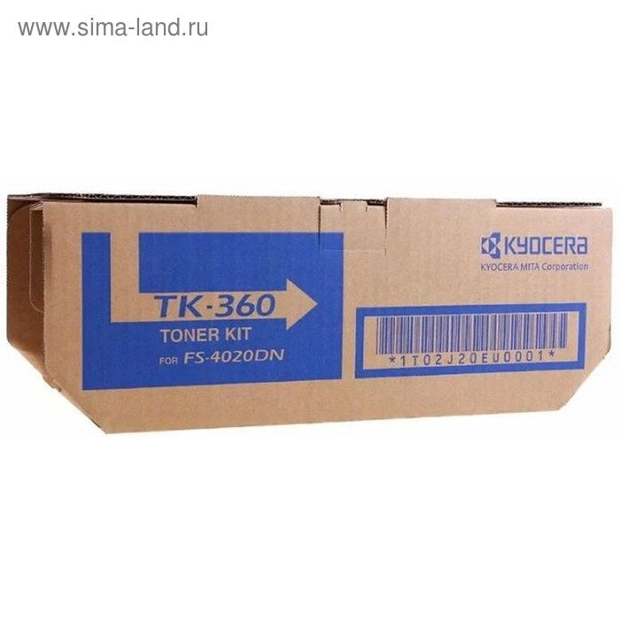 Тонер Картридж Kyocera TK-360 черный для Kyocera FS-4020 (20000стр.) тонер картридж t2 tc sh237gt 20000стр черный