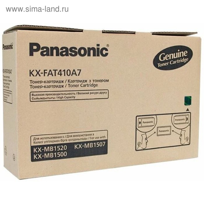 

Тонер Картридж Panasonic KX-FAT410A черный для Panasonic KX-MB1500/1520 (2500стр.)