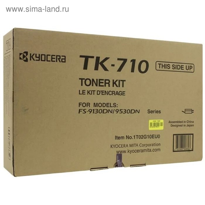 Тонер Картридж Kyocera TK-710 черный для Kyocera FS-9130/9530ВТ (40000стр.) картридж kyocera mita tk 8735k 40000стр голубой