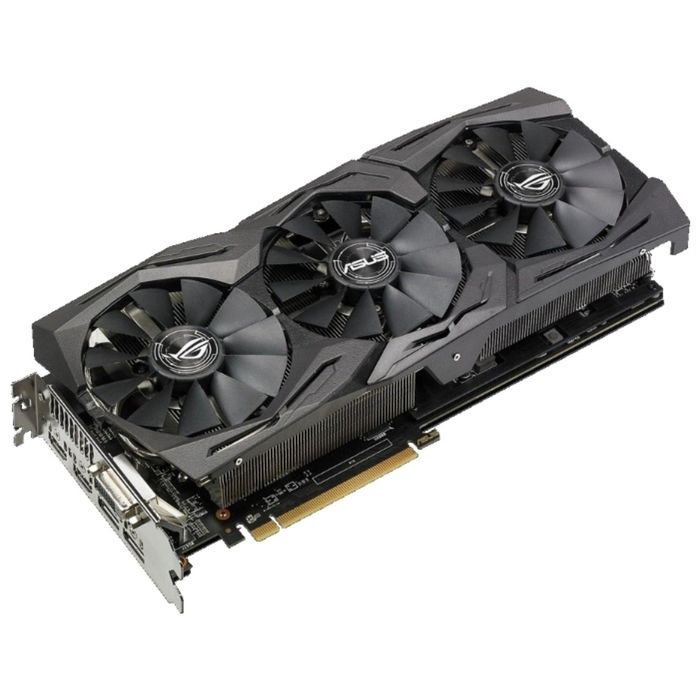 Видеокарта Asus AMD Radeon RX 580 ROG STRIX GAMING OC, 8G, 256bit, GDDR5, 1411/8000, Ret