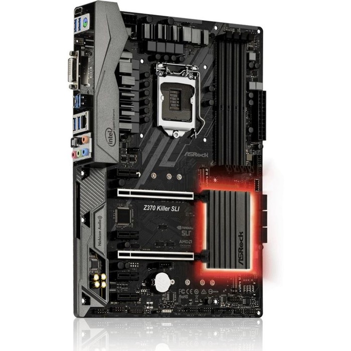 Материнская плата Asrock Z370 KILLER SLI, Soc-1151v2, Intel Z370, 4xDDR4, ATX, Ret