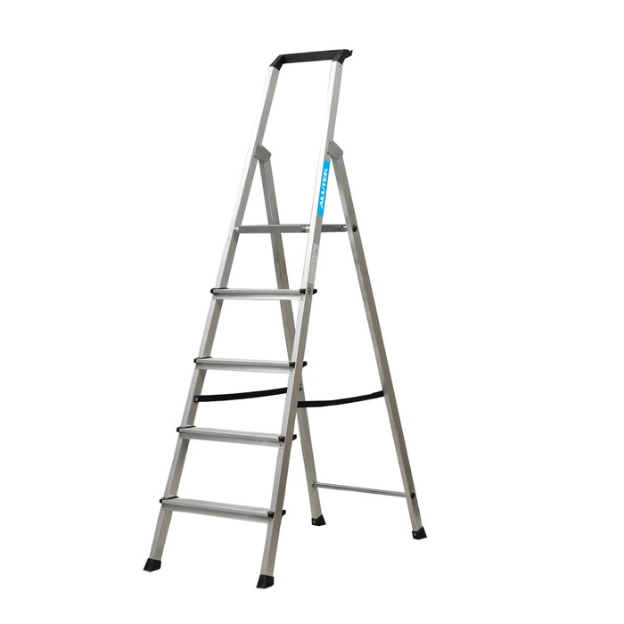 Стремянка Halta PRO, 5 ступени, 80мм, с лотком