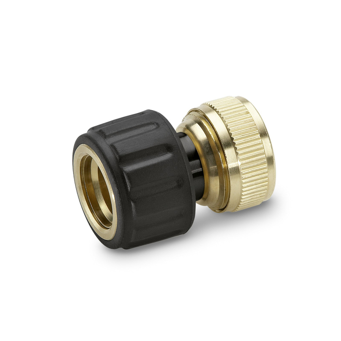 Коннектор с аквастопом, 1/2" (12 мм), латунь, Karcher