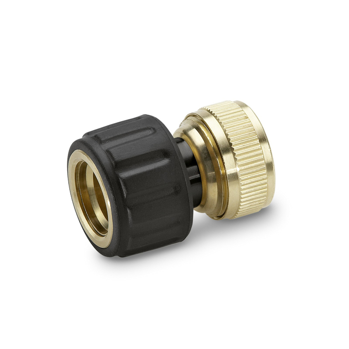 Коннектор с аквастопом, 3/4" (19 мм), латунь, Karcher