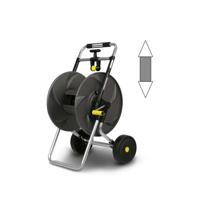Металлическая тележка для шланга HT 80М, 80 м - 1/2', 60 м - 5/8', 40 м - 3/4'