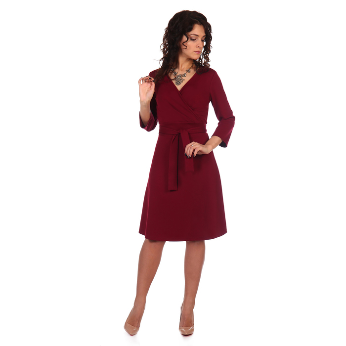 Платье женское Монро цвет бордовый, р-р 50