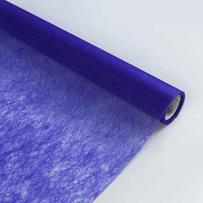 Флизелин однотонный, синий, 0,5 х 10 м