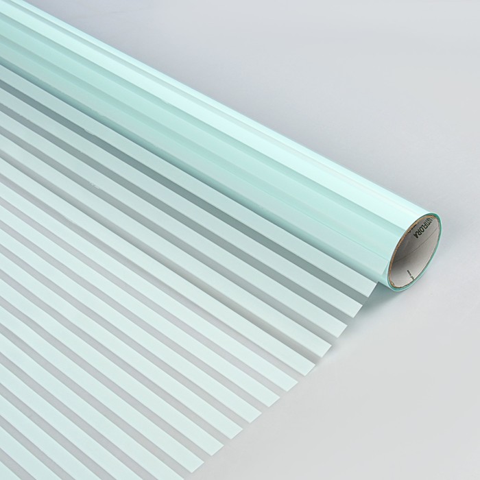 Плёнка для цветов "Атласная", голубая, 0,5 х 9 м