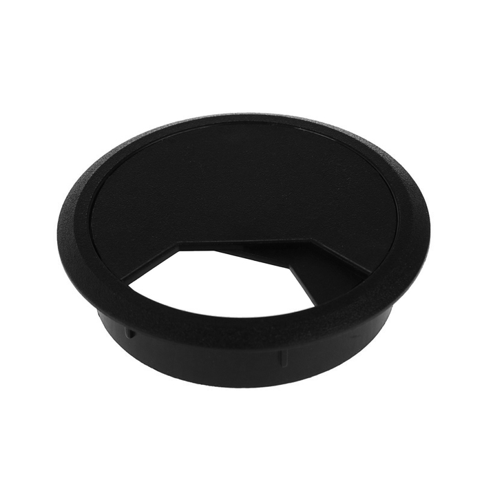 Заглушка кабель-канала, d=60 мм, черная