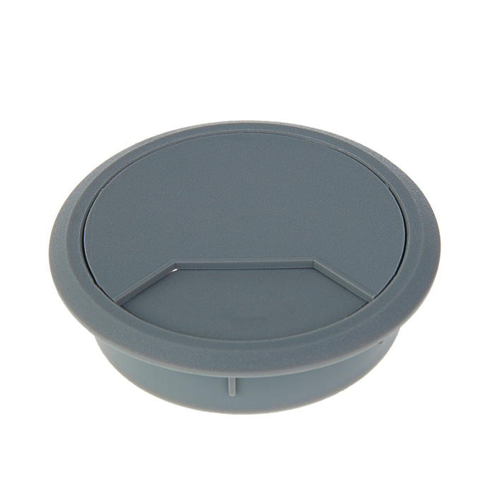 Заглушка кабель-канала, d=60 мм, серая