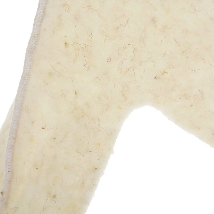 Шапка банная "Будёновка" белая, войлок