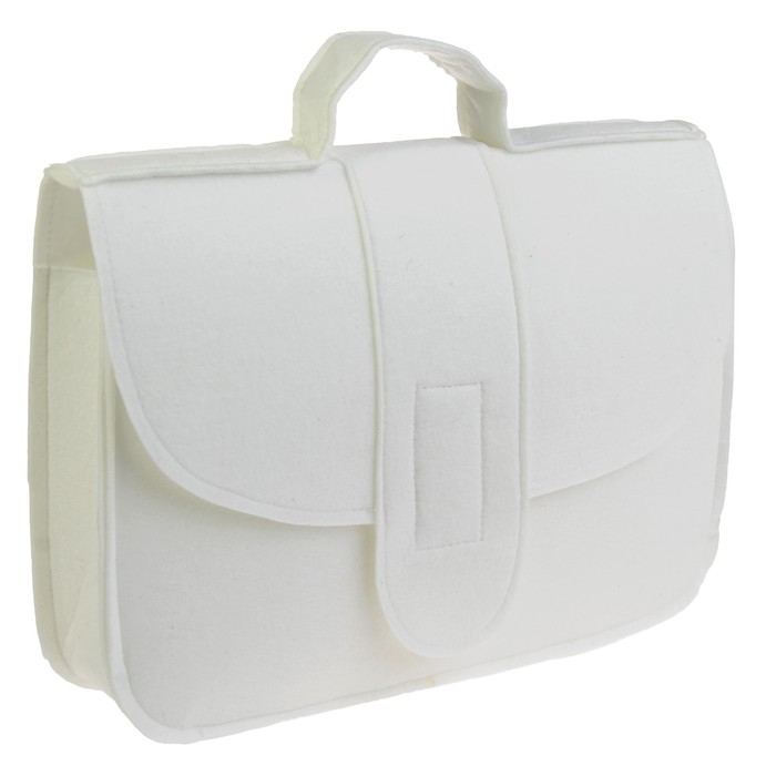 Портфель для бани "Классический" белый