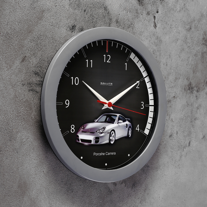 Часы настенные круглые "Машина", детские