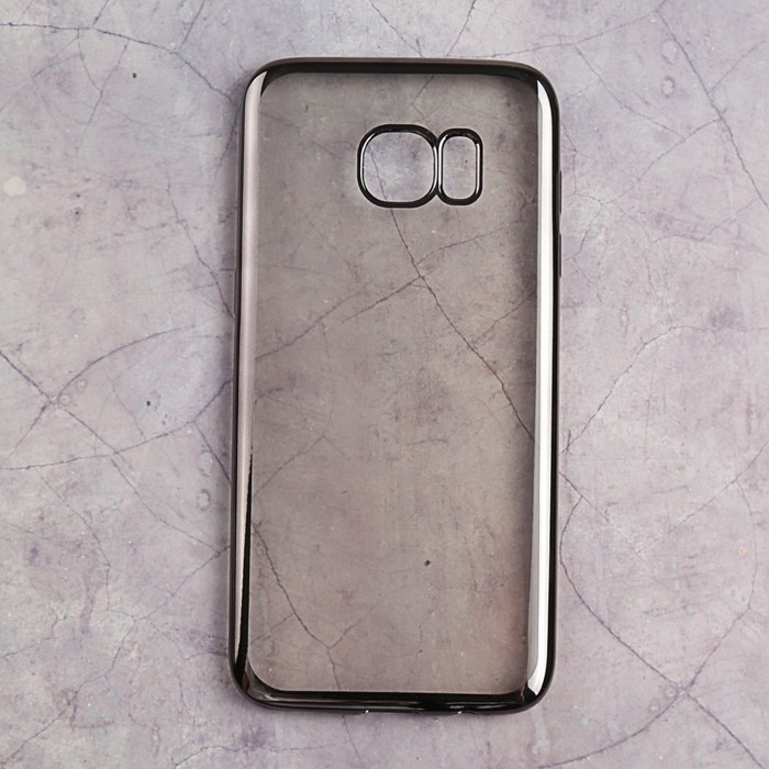 Чехол силиконовый с рамкой для Samsung Galaxy S7 EDGE DF sCase-33 (black)