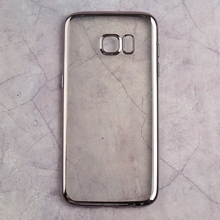 Чехол силиконовый с рамкой для Samsung Galaxy S7 EDGE DF sCase-33 (space gray)