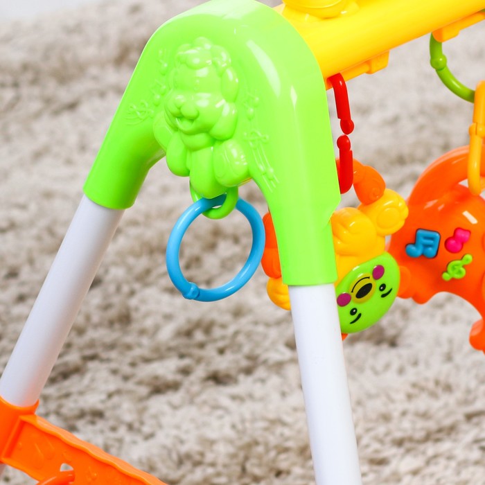 Игровой развивающий центр-турник с погремушками «Обезьянка»