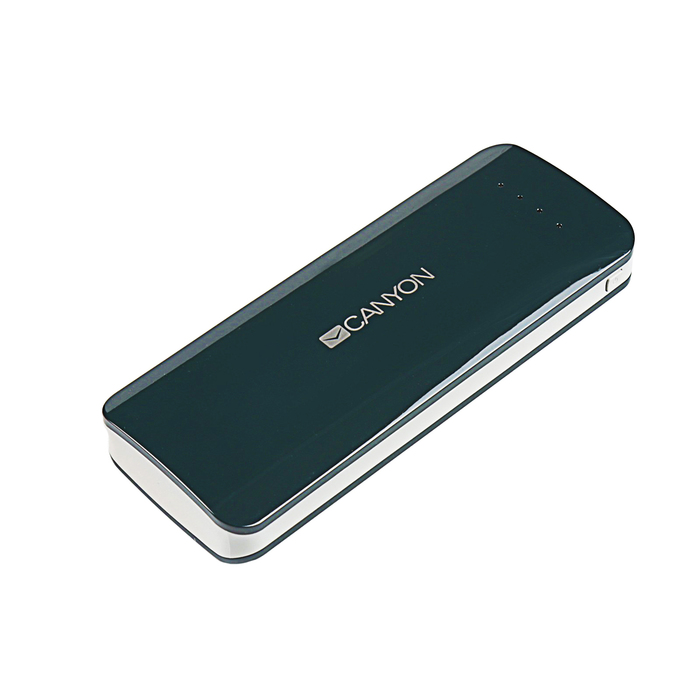 Внешний аккумулятор CANYON CNE-CPB156DG, 15 600 mAh, 2 USB, индикатор заряда, серый