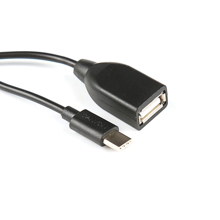 Кабель CANYON USB2.0 OTG - Type C: Чёрный, 0.3м. (CNE-USBC3B)
