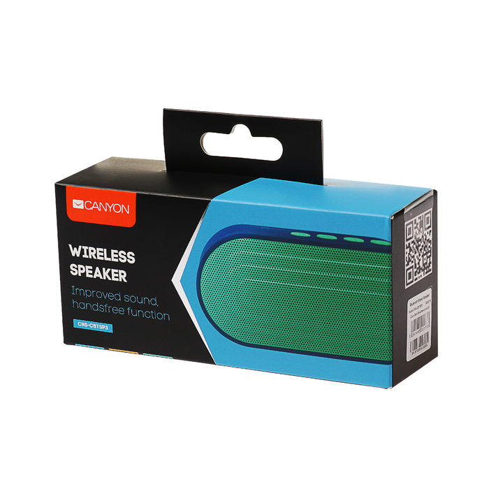 Портативная Bluetooth колонка CANYON CNS-CBTSP3, BT4.0, handsfree, microSD card, AUX 3,5mm