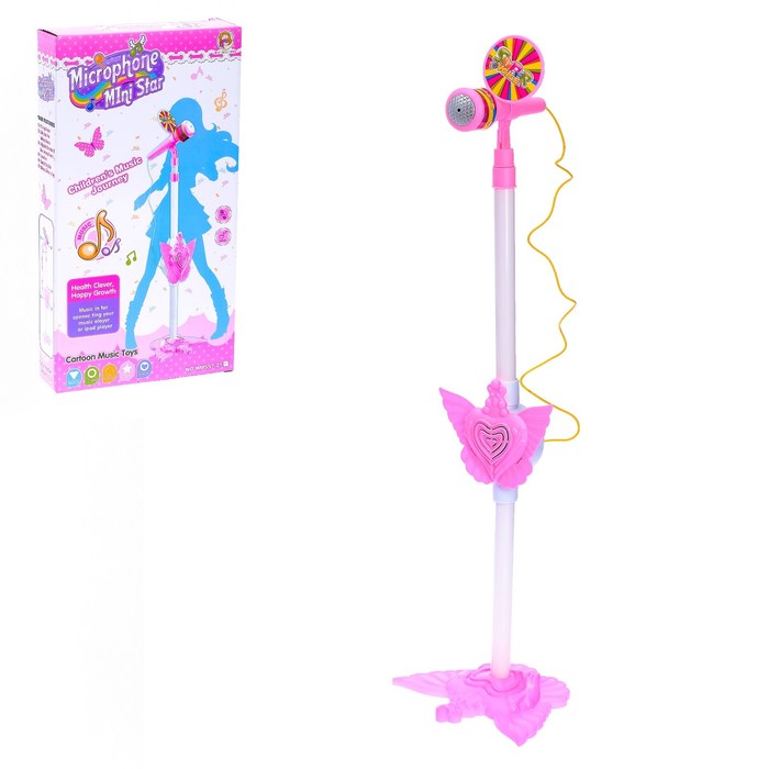 Музыкальная игрушка "Микрофон Розочка", звуковые эффекты