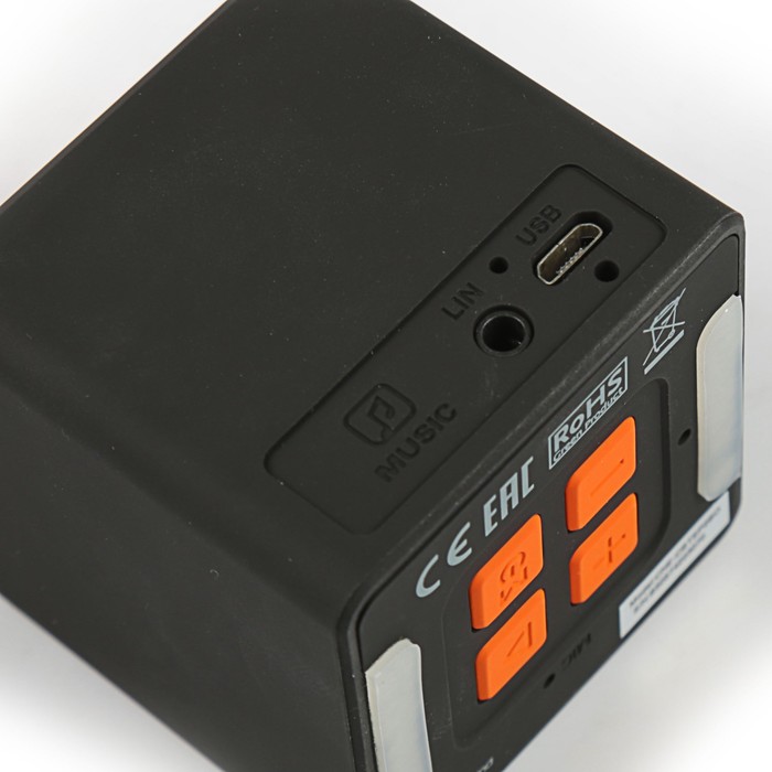 Портативная колонка Canyon CNE-CBTSP2BO, Micro-SD до 32 гб, Bluetooth, черно-оранжевая