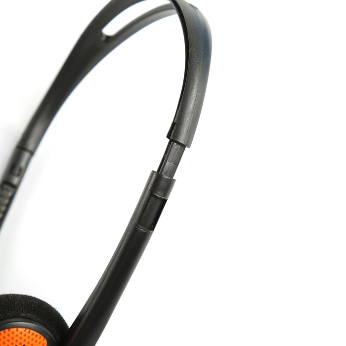 Гарнитура Canyon CNS-CHS01BO, регулятор громкости, провод 1.8 м, черно-оранжевая