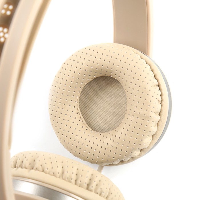 Гарнитура Canyon CNS-CHP4BE, складной корпус, провод 1.2 м, бежевая