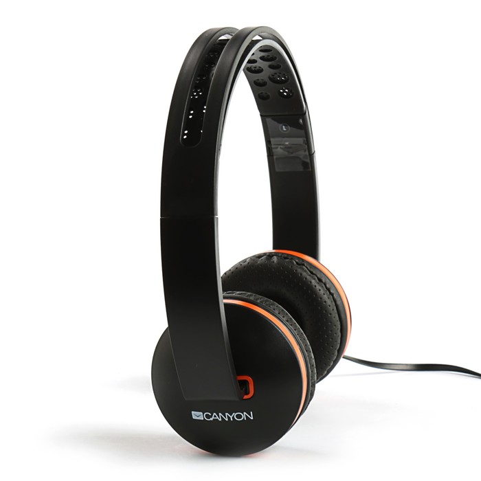 Гарнитура Canyon CNS-CHP4B, складной корпус, провод 1.2 м, черная