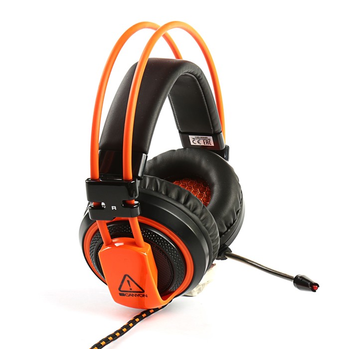 Гарнитура Canyon CND-SGHS5, LED-подсветка, регулируемая дужка, провод 2 м