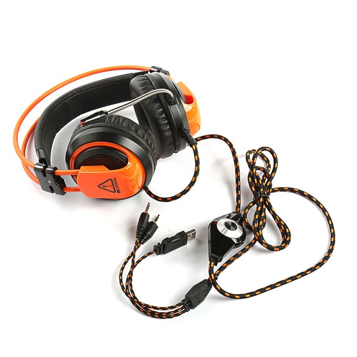 Гарнитура Canyon CND-SGHS5, LED-подсветка, регулируемая дужка, провод 2 м