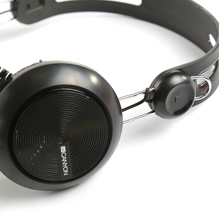 Гарнитура Canyon CNE-CHSU1B, USB подключение, встроенный блок управления, провод 2 м, черная 35384