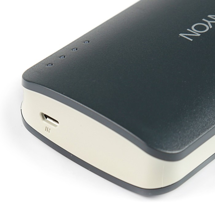 Аккумулятор внешний Canyon CNE-CPB100DG, 2 USB, 10000 мАч, индикатор батареи, серый