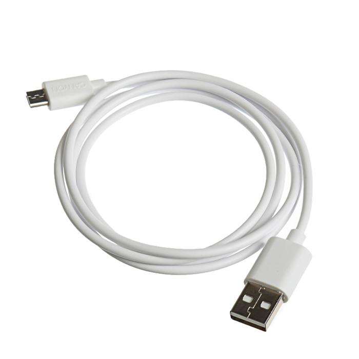 Провод для зарядки Canyon CNE-USBM1W, USB 2.0 - micro USB, 1 метр, белый